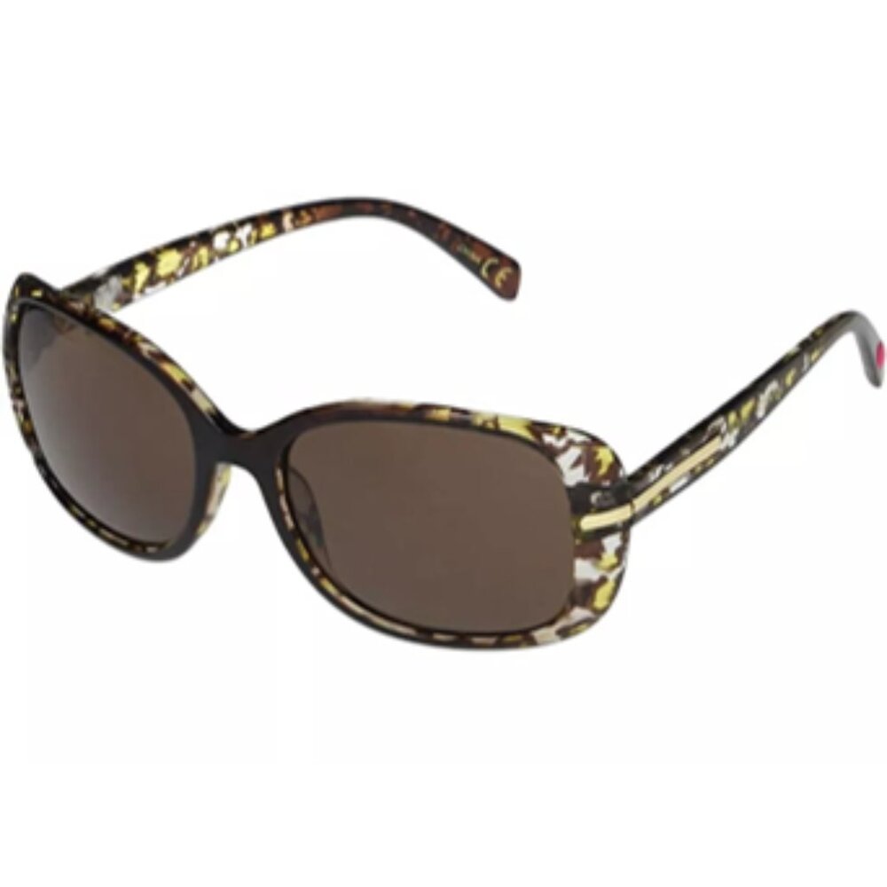 Betsey Johnson Gabi Oversized Brown Leopard Print Frames Sunnies Sunglasses NWT - Picture 8 of 9